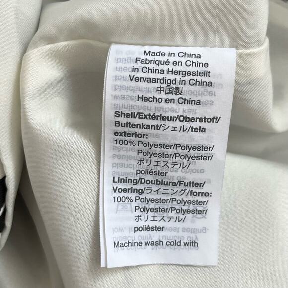 J.Crew Printed Scalloped-Hem Sleeveless Top with Overlapped Back Black White XXS - Picture 10 of 10